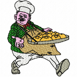 Chef Embroidery Design 9